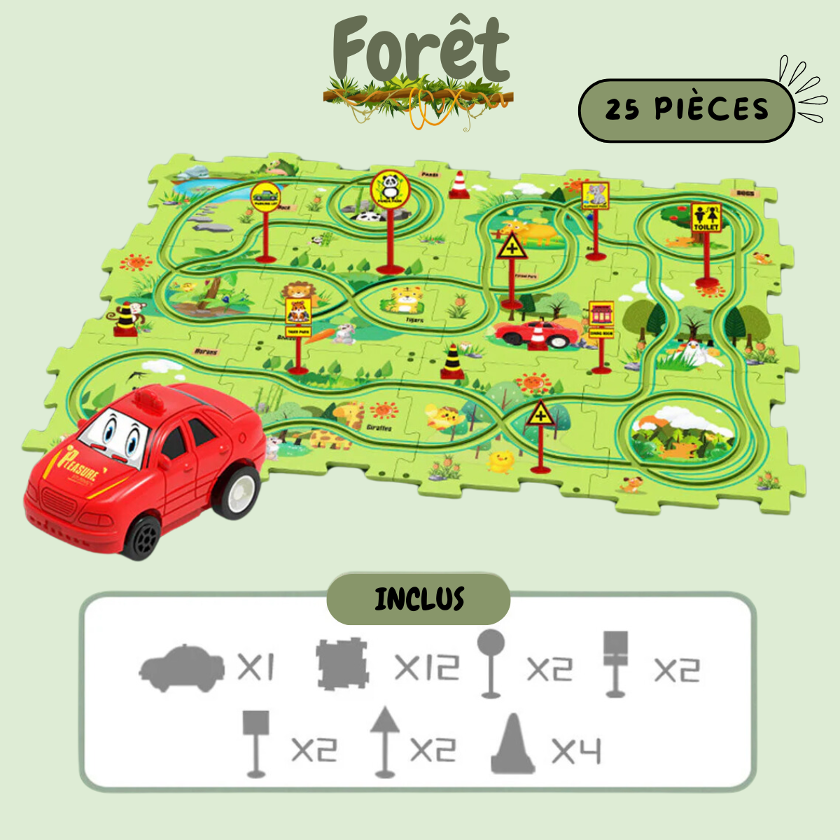 PuzzleVroum™ : Le circuit à assembler qui fait rêver les petits pilotes 🚗🧩