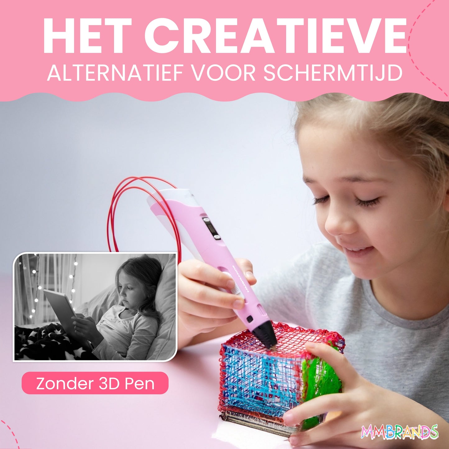 Stylo 3D Kit de démarrage - Filament recyclé - 10 couleurs