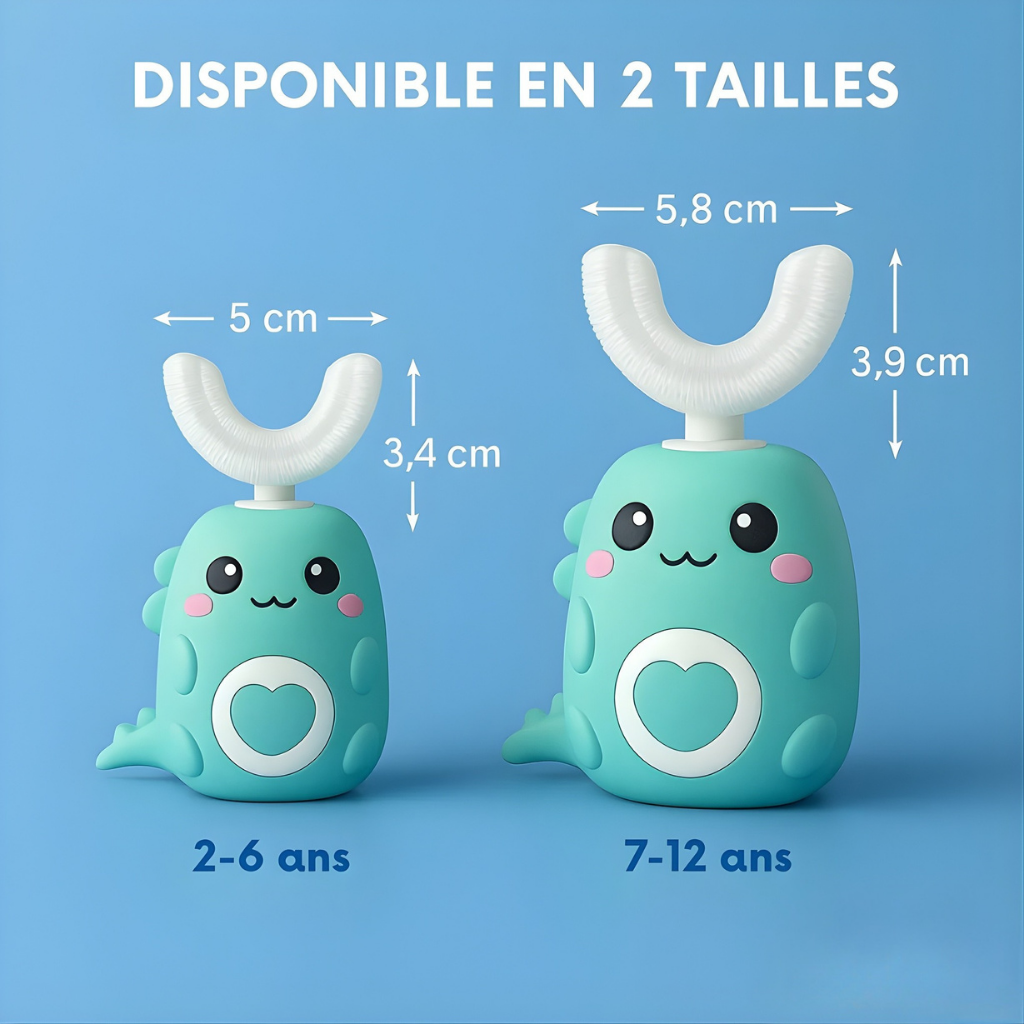LeoBrosse - Brosse à dents 360° pour enfants