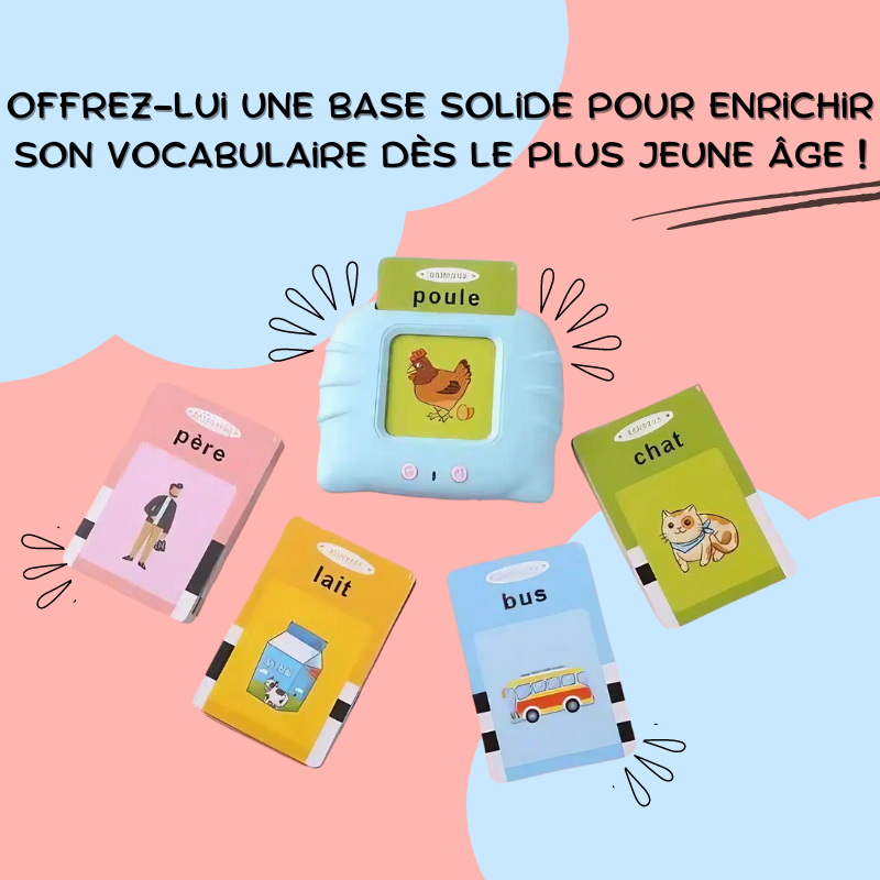 Mes premiers mots - Cartes parlantes éducatives de 1 à 6 ans