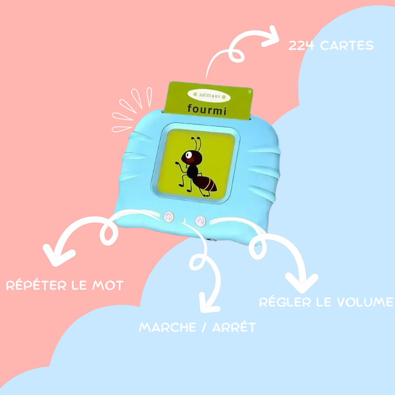 Mes premiers mots - Cartes parlantes éducatives de 1 à 6 ans