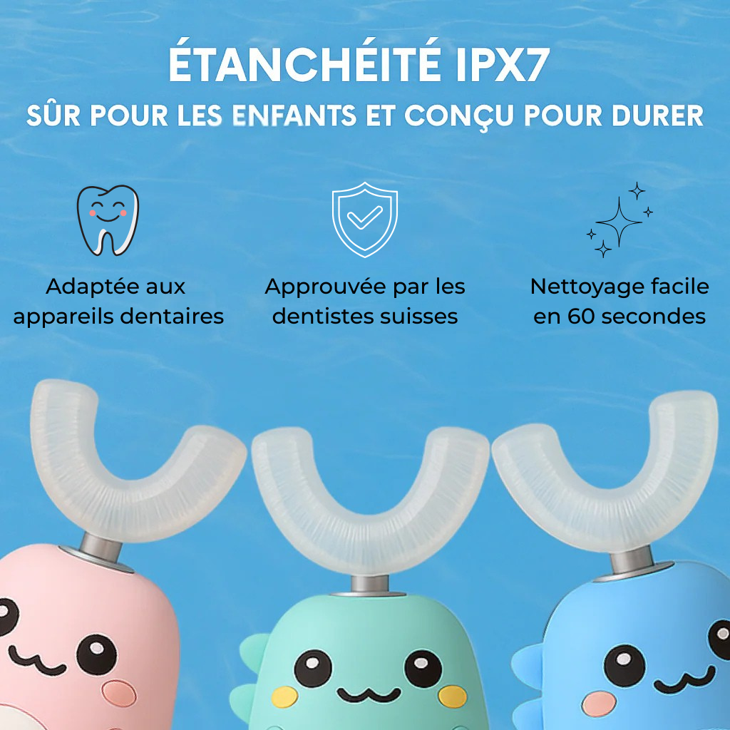 LeoBrosse - Brosse à dents 360° pour enfants