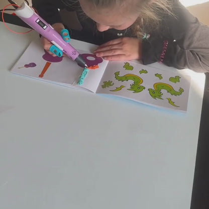 Stylo 3D Kit de démarrage - Filament recyclé - 10 couleurs